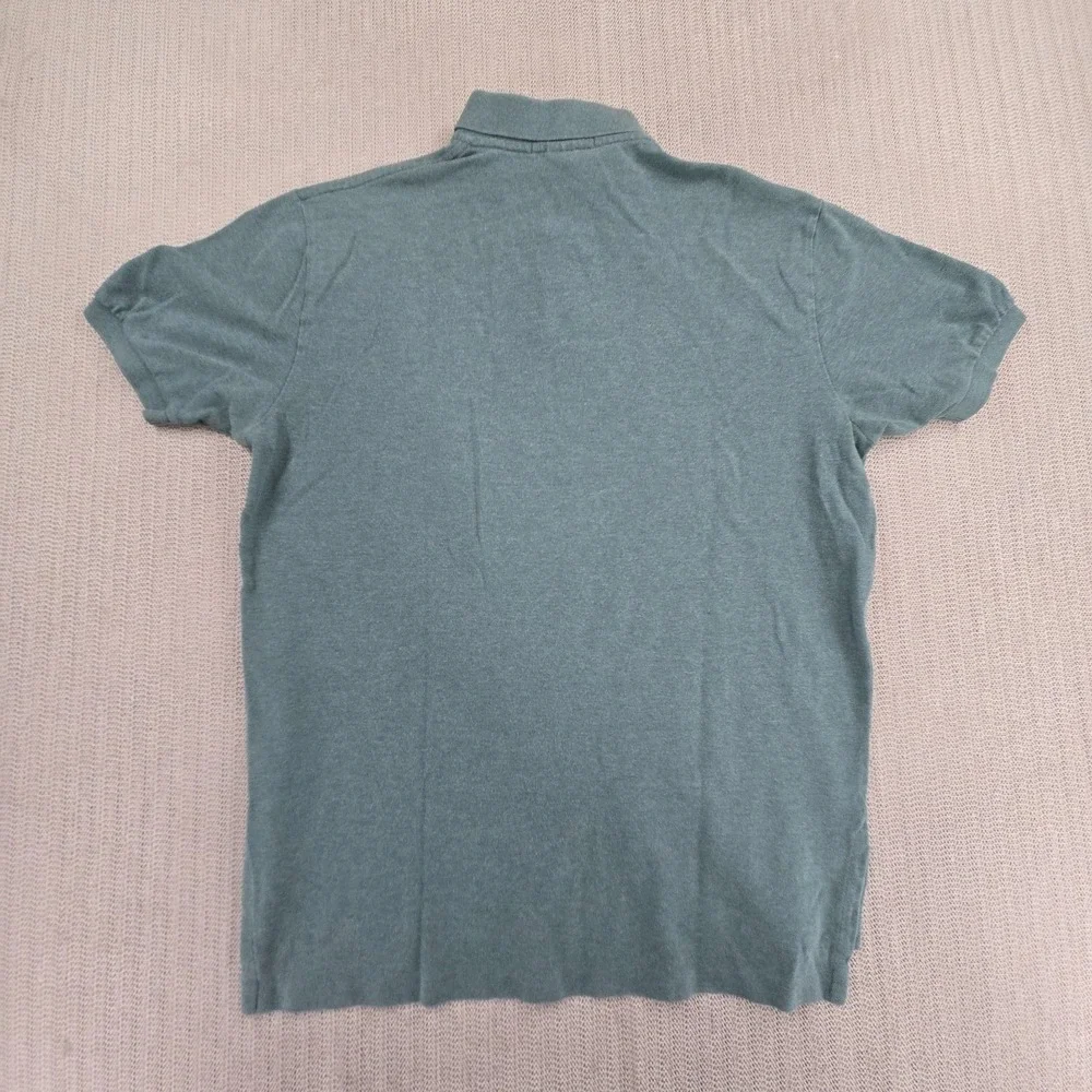 Polo Ralph Lauren Shirt Mens Large Green Short Sleeve Red Pony Preppy
